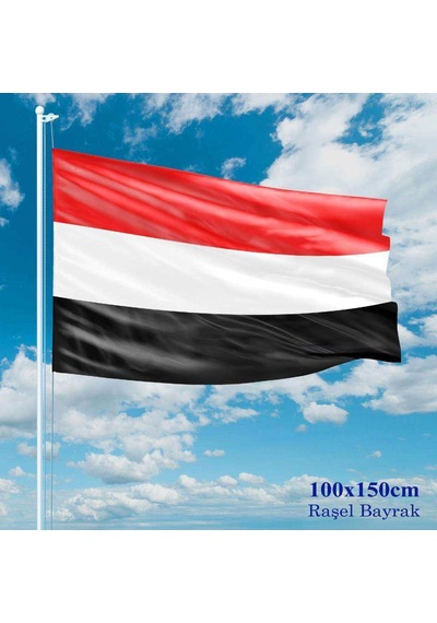 Yemen Bayrağı - 100x150 Cm 1 Metre X 1,5 Metre - Raşel Kumaş 1