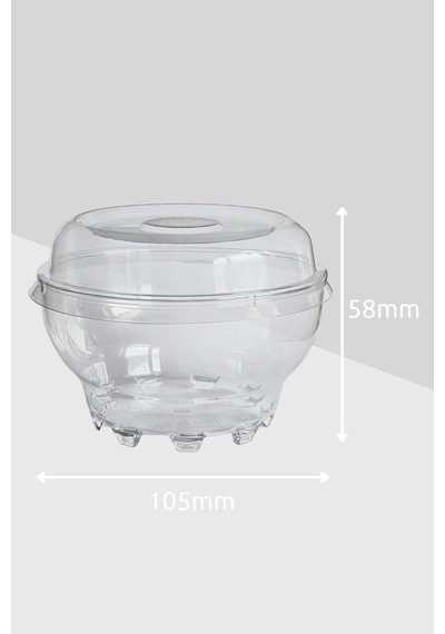 20 Li Plastik Yuvarlak Kase Kapaklı 330 Cc Kristal Tatlı Karaman Kasesi - 832484792