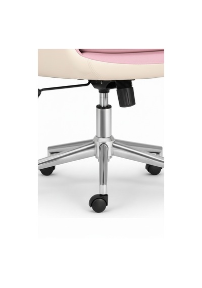 Upstyle Lodos Kumaş Ergonomik Çalışma Koltuğu Pembe Krom 66 125 65 Cm Toz Pembe / Krem Detay Upstyle Lodos Kumaş Ergonomik Çalışma Koltuğu Pembe Krom 66 125 65 Cm Toz Pembe / Krem Detay