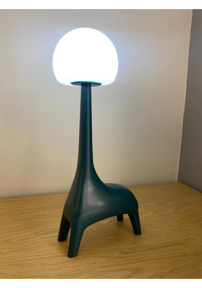 Ilgaz Aydınlatma Zürafa Şekli Şarj Edilebilir Bluetoothlu Atmosfer Led Masa Lambası Çocuk Odası Çalışma Masası Bebek Odası Lacivert
