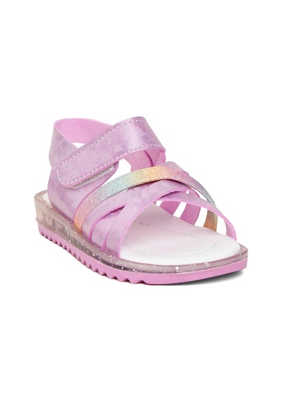 Minican Şa B K Mnc Bebe Kız Çocuk Düz Sandalet Pembe Pembe