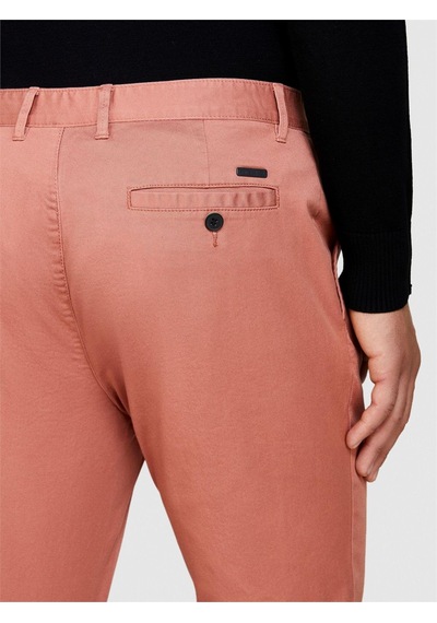 Sisley Streç Pamuklu Kemer Delikli Slim Fit Pantolon Erkek Bordo Pantolon - 324p4aıhsf021