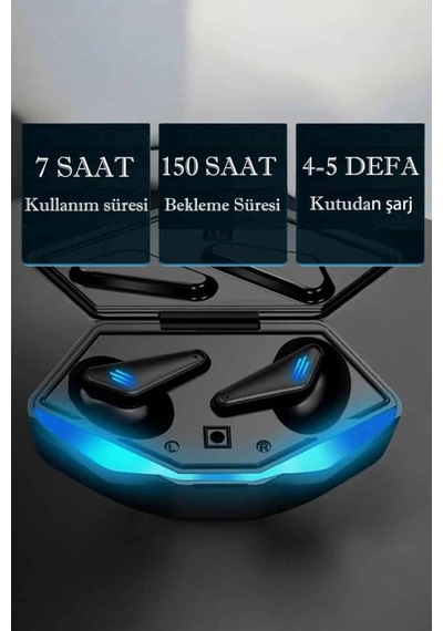 Bluetooth Oyuncu Kulaklığı Anc Özelliği Yüksek Ses Kaliteli Diğer