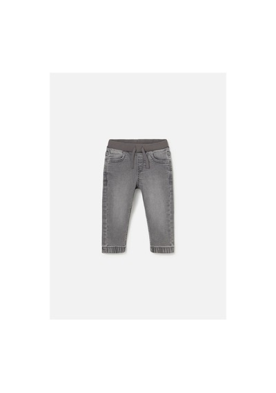 Mayoral Erkek Bebek Lastikli Denim Kot Pantolon Gri 2543