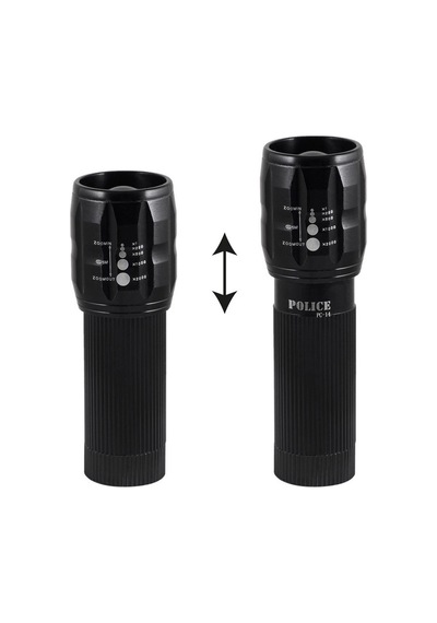 Pc-14 Pilli Mini El Feneri Zoomlu Cep Tipi Güçlü Led