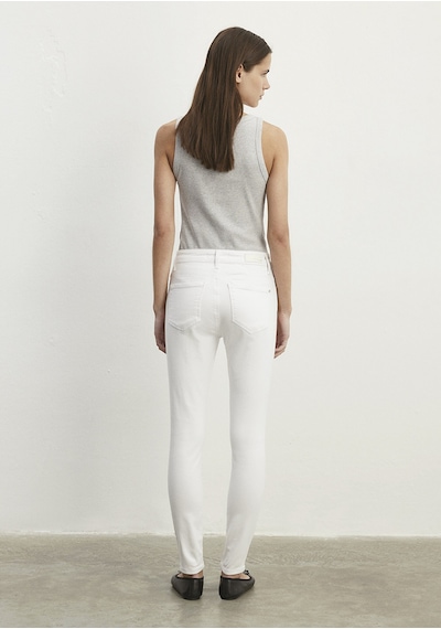 Mavi - Tess Beyaz Gold Luxury Jean Pantolon 100328-81360 Beyaz