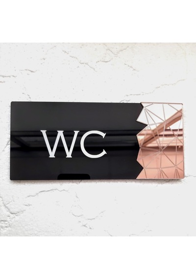 Black Pearl Serisi Rose Wc Yönlendirme Tabelası