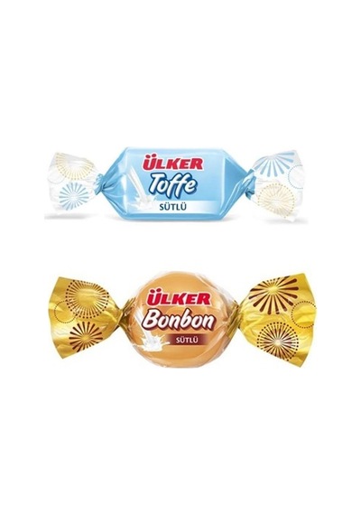 Karışık Sütlü Şeker 1 Kg. Sütlü Toffe Ve Sütlü Bonbon