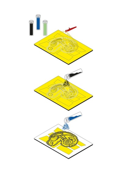 Sand Art, Yetişkin Kum Boyama Aktivite Seti 2in1 Çerçeveli Balık Ve Iguana