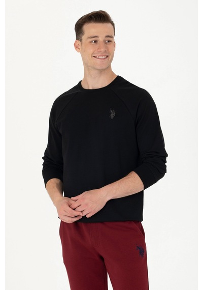 U.s. Polo Assn. Erkek Siyah Sweatshirt 50274090-vr046 Siyah Siyah