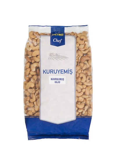 Metro Chef Kavrulmuş Kaju 1 Kg - Brezilya Kökenli Lezzetli Atıştırmalık Tarı