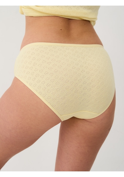 Alya Underwear %100 Pamuklu Kadın Külot Normal Bel Yükseklikli Jakarlı Kalp Desenli Kumaş Slip Çok Renkli P15