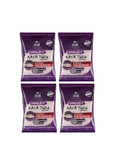Saygın Himalaya Kaya Tuzu İnce Taneli 500 Gr X 4 Adet