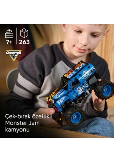 Ateş Ve Buz Temalı Canavar Araba Seti - 7 Yaş Ve Üzeri İçin