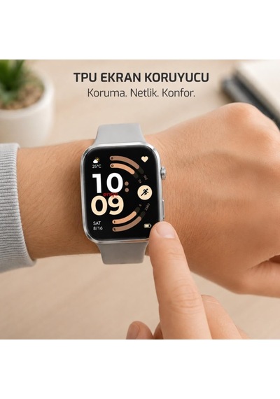 Xiaomi Redmi Watch 6 İle Uyumlu Ekran Koruyucu, Tam Kaplayan Akıllı Saat Koruması, Çizilmeye Dayanıklı Tpu Koruma 2 Adet, Hd Şeffaf Çok Renkli