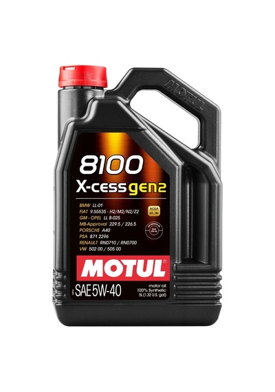 Motul 8100 X-cess Gen2 5w-40 5 Lt Motor Yağı