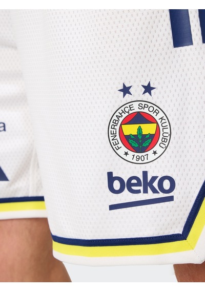 Fenerbahçe Basket Erkek Beyaz Maç Şortu 25/26 Beyaz