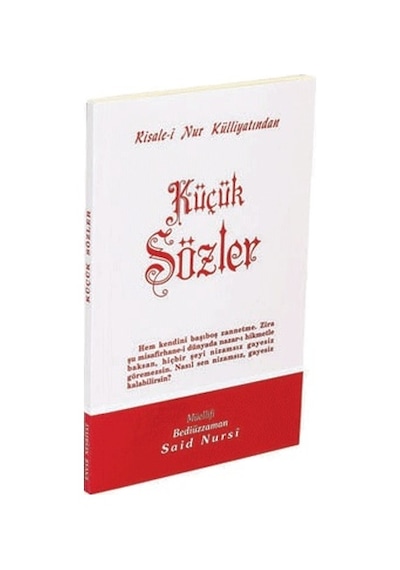 Küçük Sözler - Orta Boy Kod:421 - Bediüzzaman Said Nursi - Envar Neşriyat