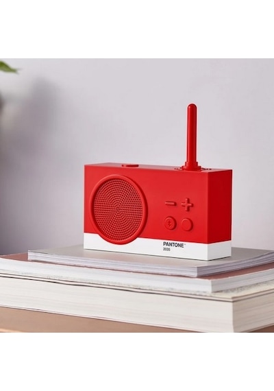 Lexon X Pantone Tykho 3 Bluetooth Hoparlör Ve Radyo Kırmızı