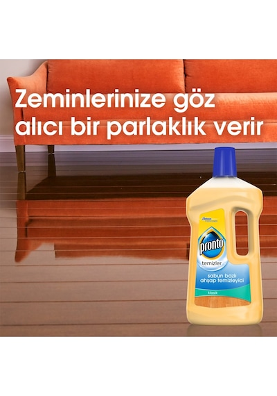 Pronto Sabun Bazlı Klasik Ahşap Yüzey Temizleyici 2 x 750 ML