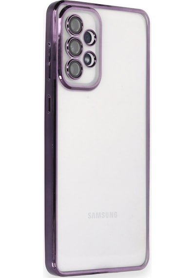 Samsung Galaxy Uyumlu A04s Kılıf Razer Lens Çerçeveli Silikon Kapak