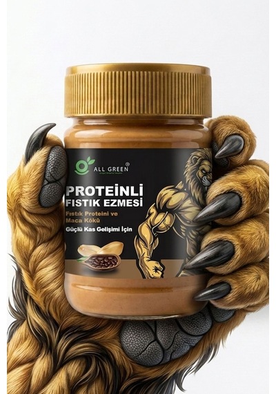 Proteinli Fıstık Ezmesi Kakao Fıstık Proteini, Maca Kökü Tozu, Kakao İle 325 Gr