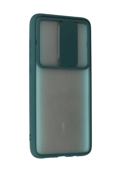 Newface - 11 - Xiaomi Redmi Note 8 Pro Kılıf Palm Buzlu Kamera Sürgülü Silikon - Csmo-tex - - Yeşil