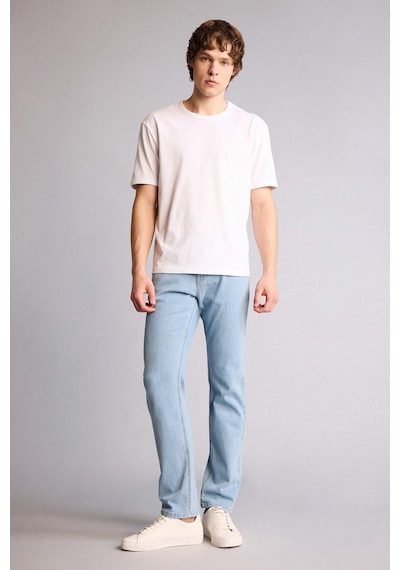 Defacto Sergio Regular Fıt Normal Bel Boru Paça Düz Paça Jean Pantolon E7268ax26smnm39 Mavi-nm39