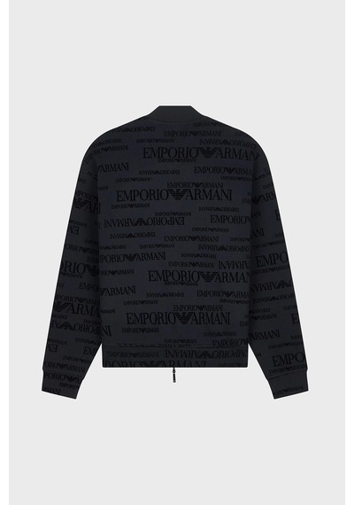 Emporio Armani Pamuklu Fermuarlı Regular Sweat Erkek Sweat Em006881 Af10013 Fc376 Siyah