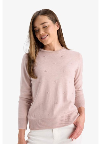 Defacto Regular Fit Bisiklet Yaka Triko Kazak F4084ax25wnpn681 Pembe Defacto Regular Fit Bisiklet Yaka Triko Kazak F4084ax25wnpn681 Pembe