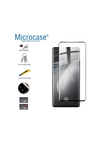 Vivo X60 Pro Plus 3D Curved Tam Kaplayan Tempered Cam - AL3282