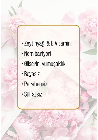 Gaia S Garden Şakayık Bakım Seti Zeytinyağlı Parabensiz Duş Jeli + Sıvı Sabun 1250 Ml
