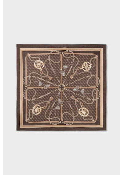 Guess Desenli 120 X 120 Cm Eşarp Aw5537pol03 Bayan Eşarp Aw5537 Pol03 Bro Kahve