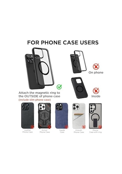 Promosyonca Magnetpro Araç Telefon Tutucu, Magsafe Uyumlu, 360 Dönebilir, Vakumlu Vantuz, N52 Çift Mıknatıs, İphone Ve Android İçin, Araç Ofis Spor Salonu
