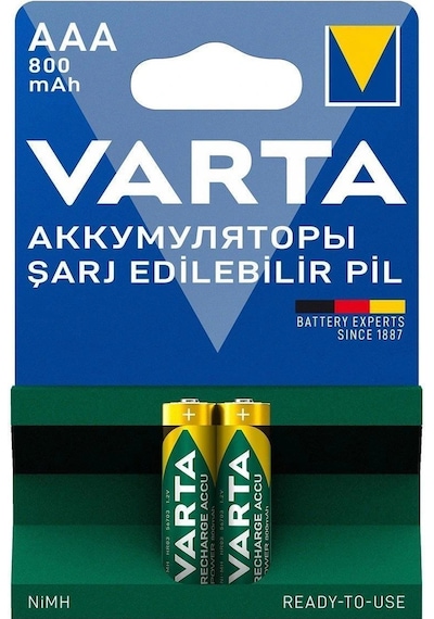 Varta 800mah Aaa Şarjlı İnce Pil 2'li Paket