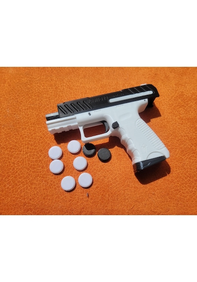 Axis-9 Mekanik Disk Fırlatan Eğlence Set Siyah Ve Beyaz
