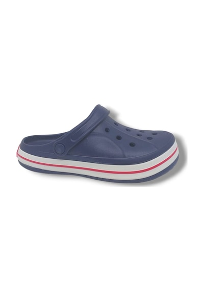 Zerhan Cflex 22233 Unisex Lacivert Kırmızı Beyaz Sabo Terlik Sandalet Lacivert