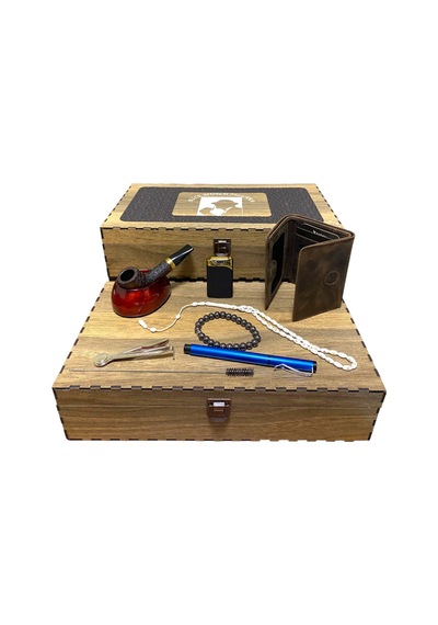 Pipsan Pipo Ahlat Ağacı Balsa Filitreli Çakmaklı Cüzdan Bileklik Tesbih Set 605719-709148