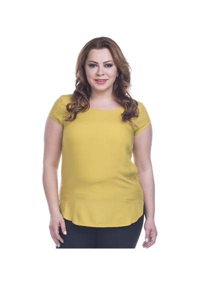 Myline Viskon Kısa Kol Tişört (532253514)