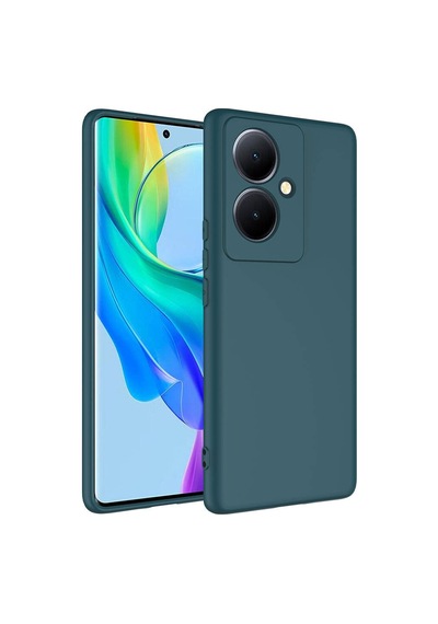 Zore Vivo V29 Lite 5g Kılıf Ogaa Mara Lansman Kapak - Koyu Yeşil