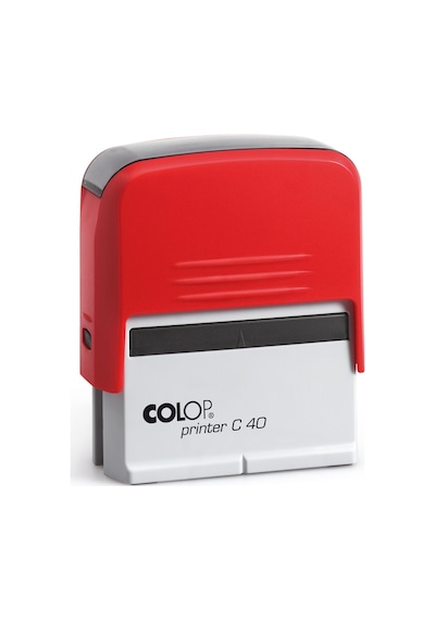 Colop Prınter C40 Kırmızı Kasa Siyah Keçe - 23 x 59 MM