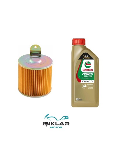 Honda Activa 100 Castrol Yağ Ve Hava Filtre Bakım Seti Bs0016