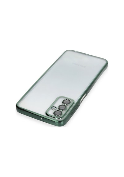 Samsung Galaxy M23 Uyumlu Kılıf Lensli Silikon - Yeşil