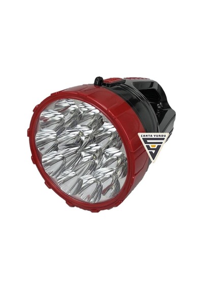 Power 21 Led 3w Kamp Avcı Balıkçı Şarjlı El Feneri Işıldak Siyah