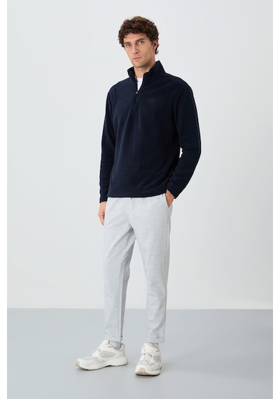 Air Jones Tommy Life River Lacivert Dik Yaka Erkek Polar Sweatshirt - 88310 Lacivert