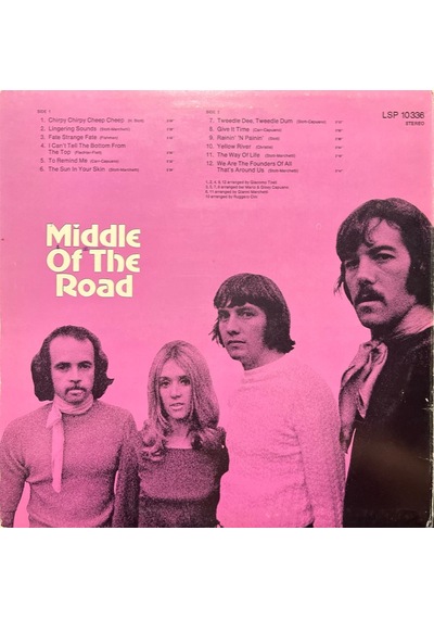 Middle Of The Road Chirpy Chirpy Cheep Cheep Lp Plak