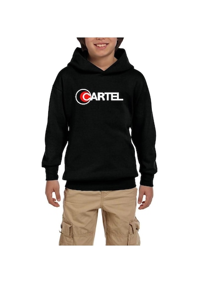 Zepplin Giyim Cartel Siyah Çocuk Kapşonlu Sweatshirt