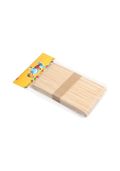 Puti Ahşap Dil Çubuğu Naturel Renk 50'Li Paket