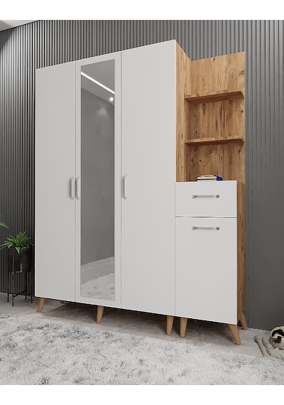 Açelya Portmanto Vestiyer Ayakkabılık Çb 160cm - Montaj Dahil M3