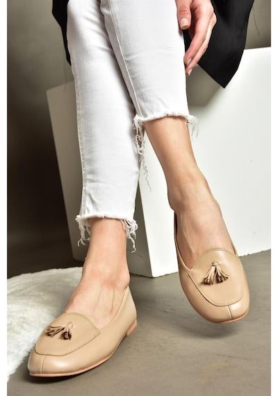 Fox Shoes R667001203 Ten Hakiki Deri Babet Ten